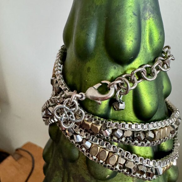 Stella & Dot Metallic Wrap Bracelet - Picture 3 of 3